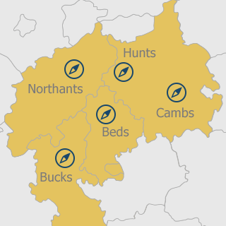 Map of the areas we cover